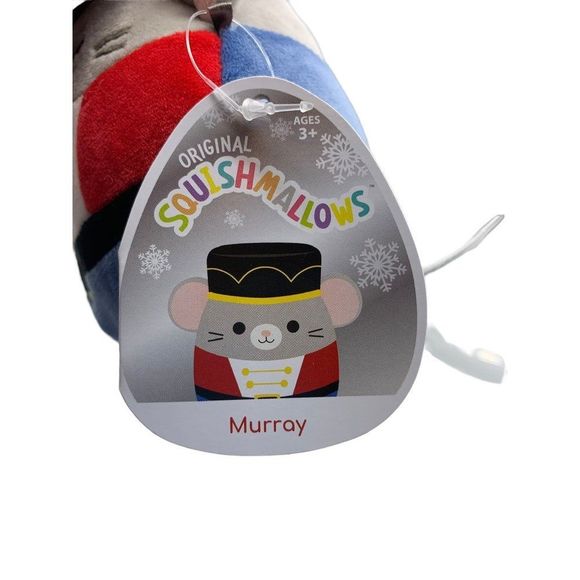 Squishmallows Murray the Nutcracker Toy Soldier Mouse 4.5" Christmas Plush Stuff - Picture 3 of 5